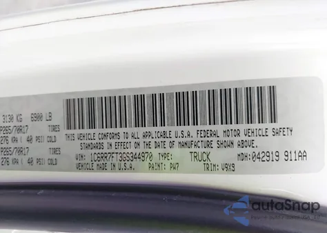 2016 Ram 1500 Express from USA, damaged, VIN 1C6RR7FT3GS344970
